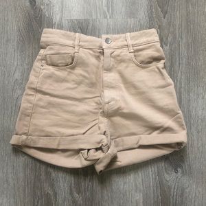 Zara High-Rise Mom Fit Shorts